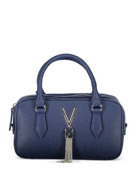 MARIO VALENTINO vlock pebbled tote bag