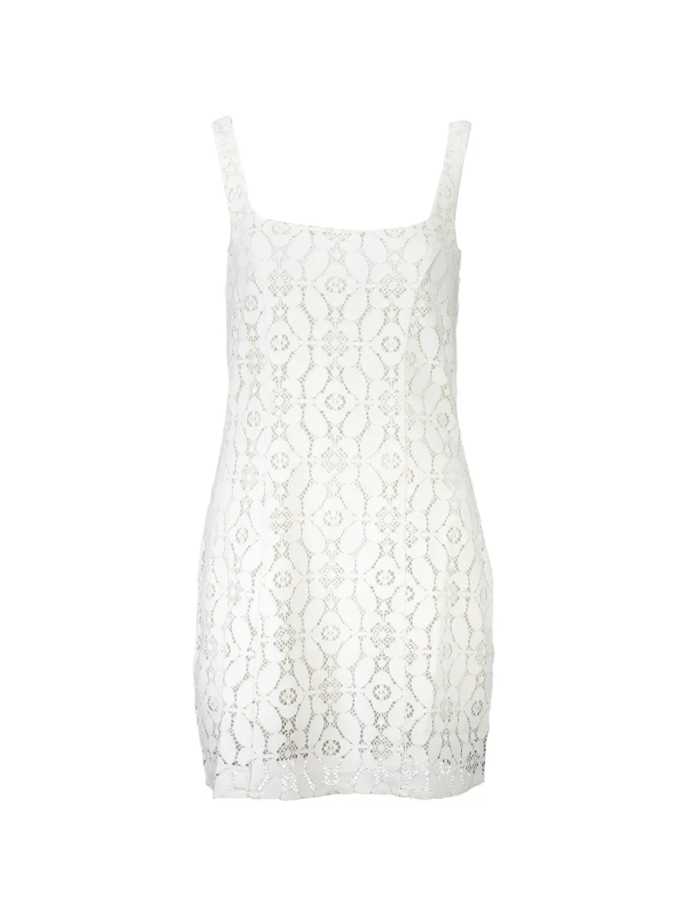 Desigual floral-lace mini dress - Bianco
