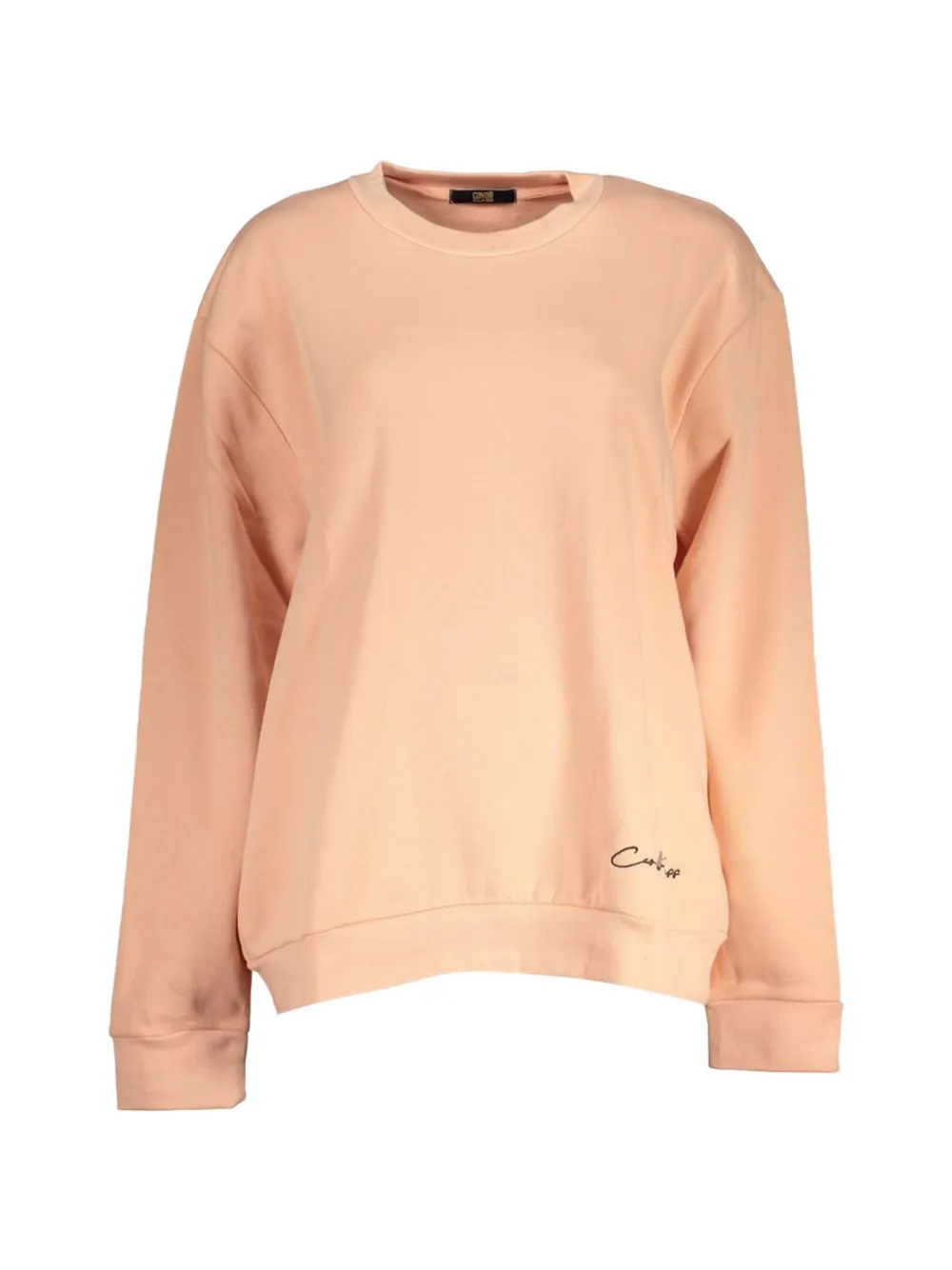 Cavalli Class logo-detail long-sleeve sweatshirt - Rosa