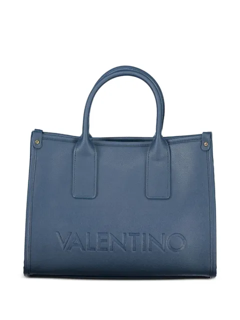 MARIO VALENTINO debossed-logo pebbled tote bag
