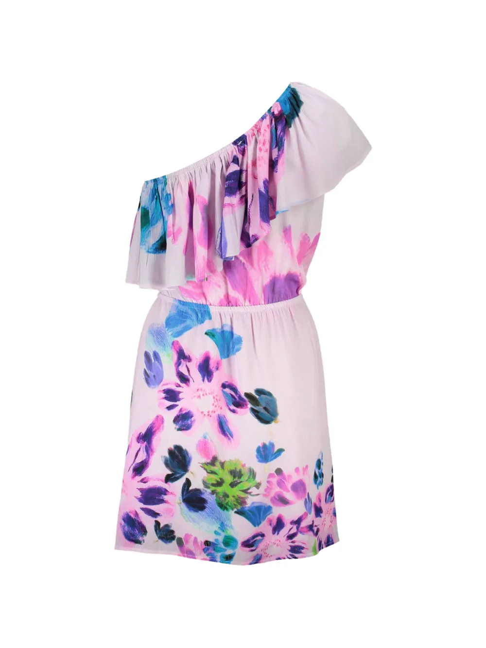 Desigual asymmetric mini dress - Rosa