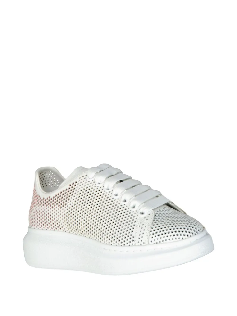 Alexander McQueen Oversized Dotted Cut-Out crystal-embellished sneakers Wit