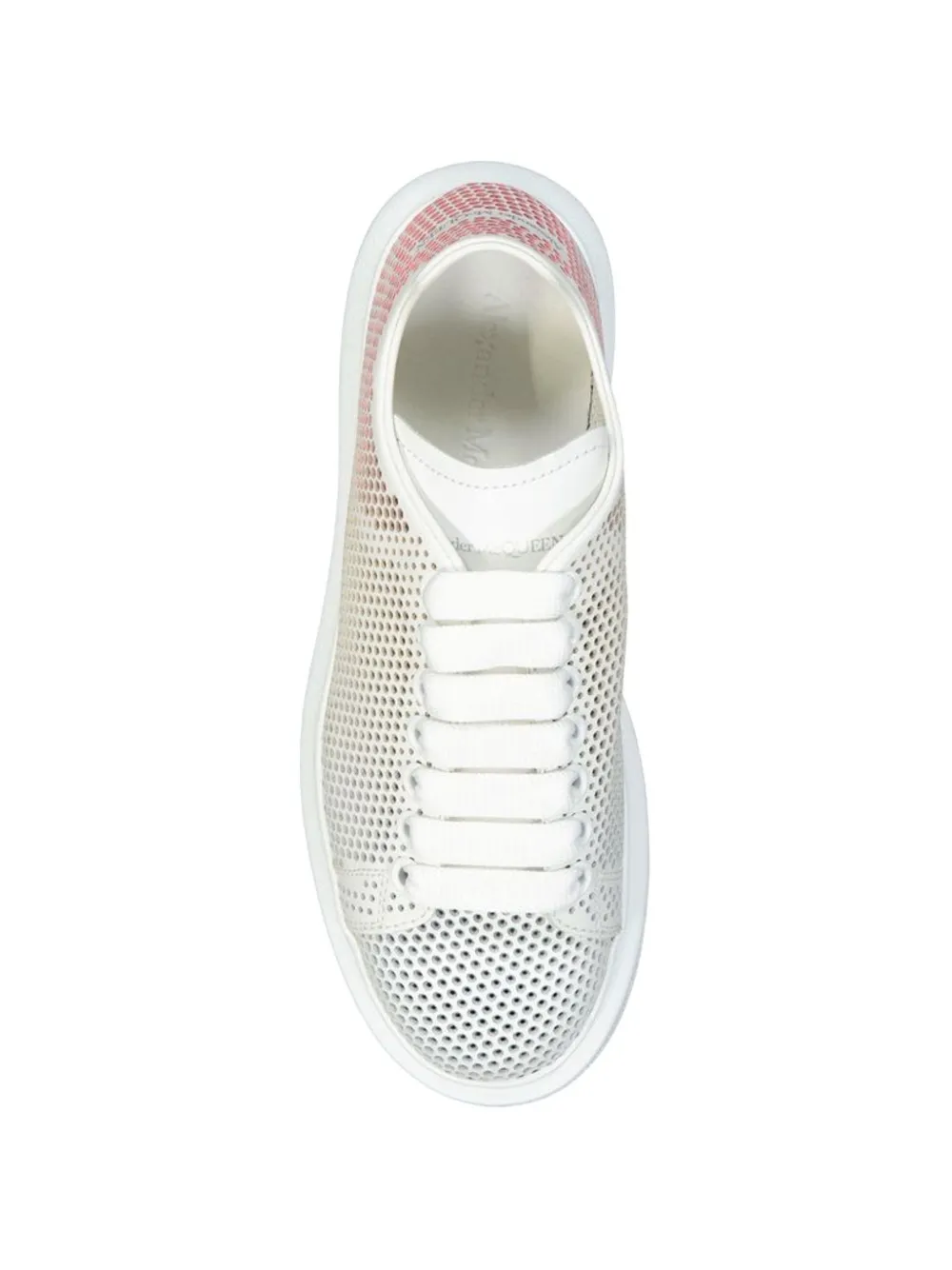 Alexander McQueen Oversized Dotted Cut-Out crystal-embellished sneakers Wit