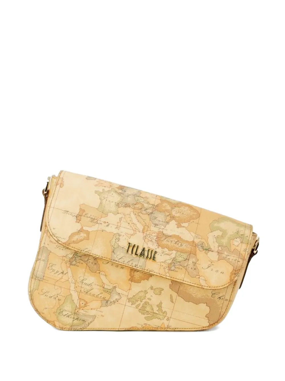 ALVIERO MARTINI 1° CLASSE Geo Classic map-print crossbody bag - Toni neutri