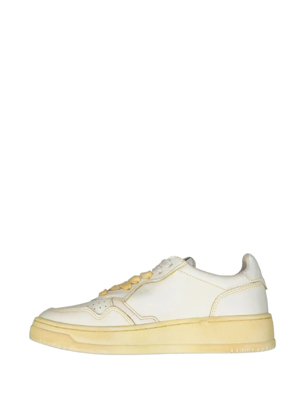 Autry Medalist perforated leather sneakers Beige