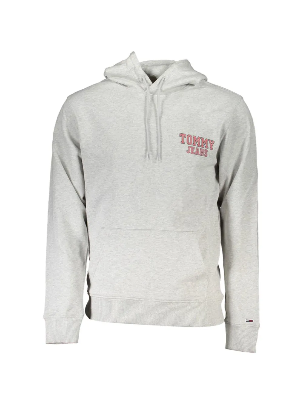 Tommy Hilfiger logo-print drawstring hoodie - Grigio