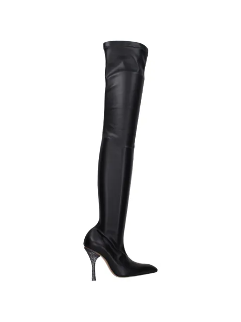 Off-White embellished-heel over-the-knee boots