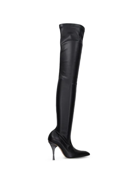 Off-White embellished-heel over-the-knee boots