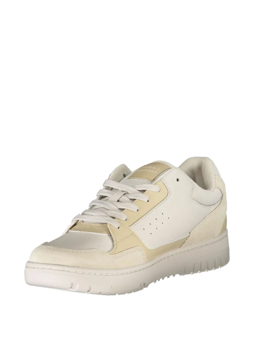 Tommy Hilfiger panelled lace-up sneakers Beige