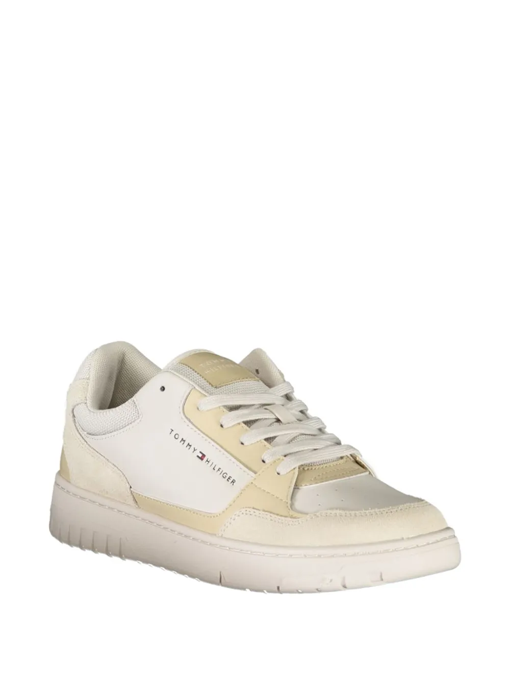 Tommy Hilfiger panelled lace-up sneakers Beige