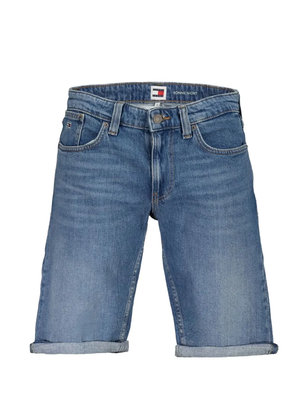 Tommy Hilfiger rolled-cuffs denim shorts - Blau
