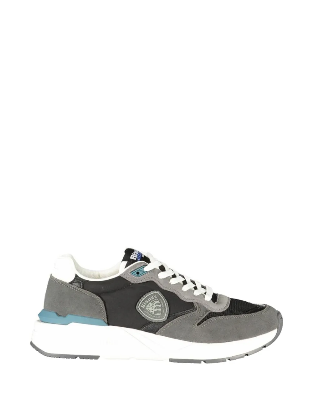 Blauer paneled lace-up sneakers - Grigio