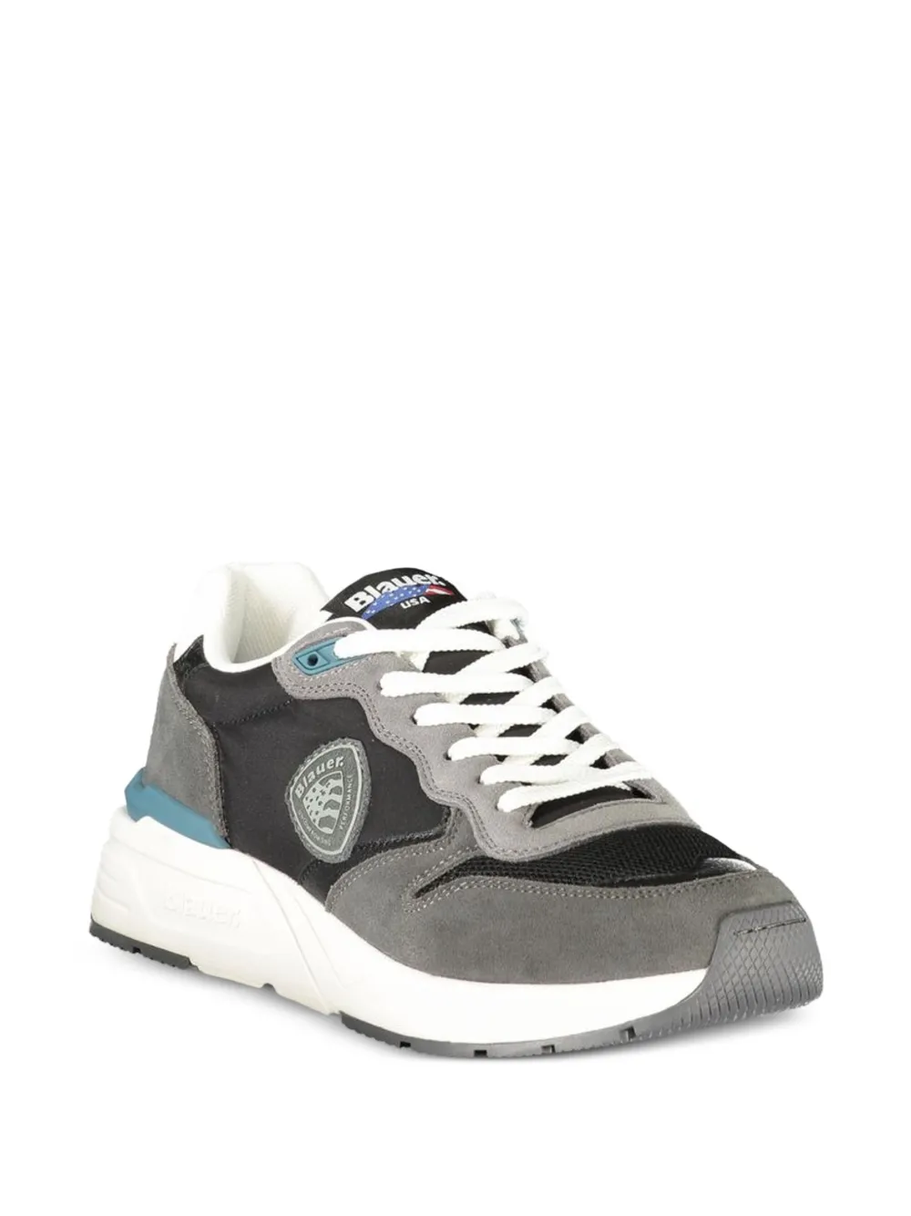 Blauer paneled lace-up sneakers Grijs