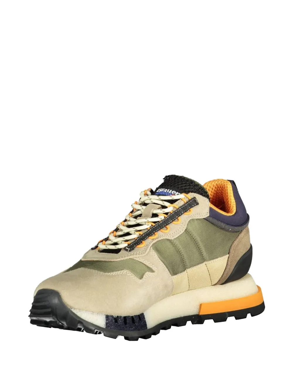 Blauer lace-up sneakers Beige
