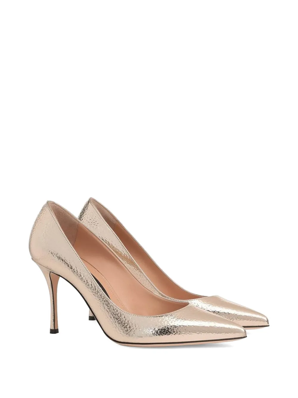 Sergio Rossi pointed toe heeled pumps Goud