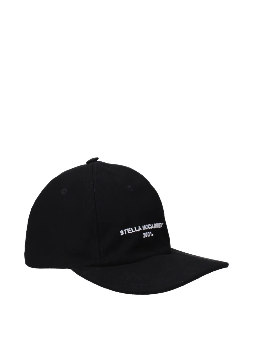 Stella Mccartney Logo-embroidered Baseball Cap In Black