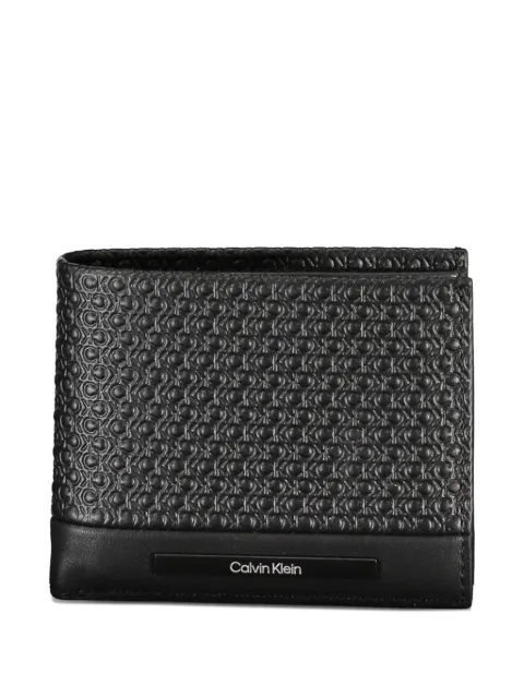 Calvin Klein monogram-embossed leather wallet