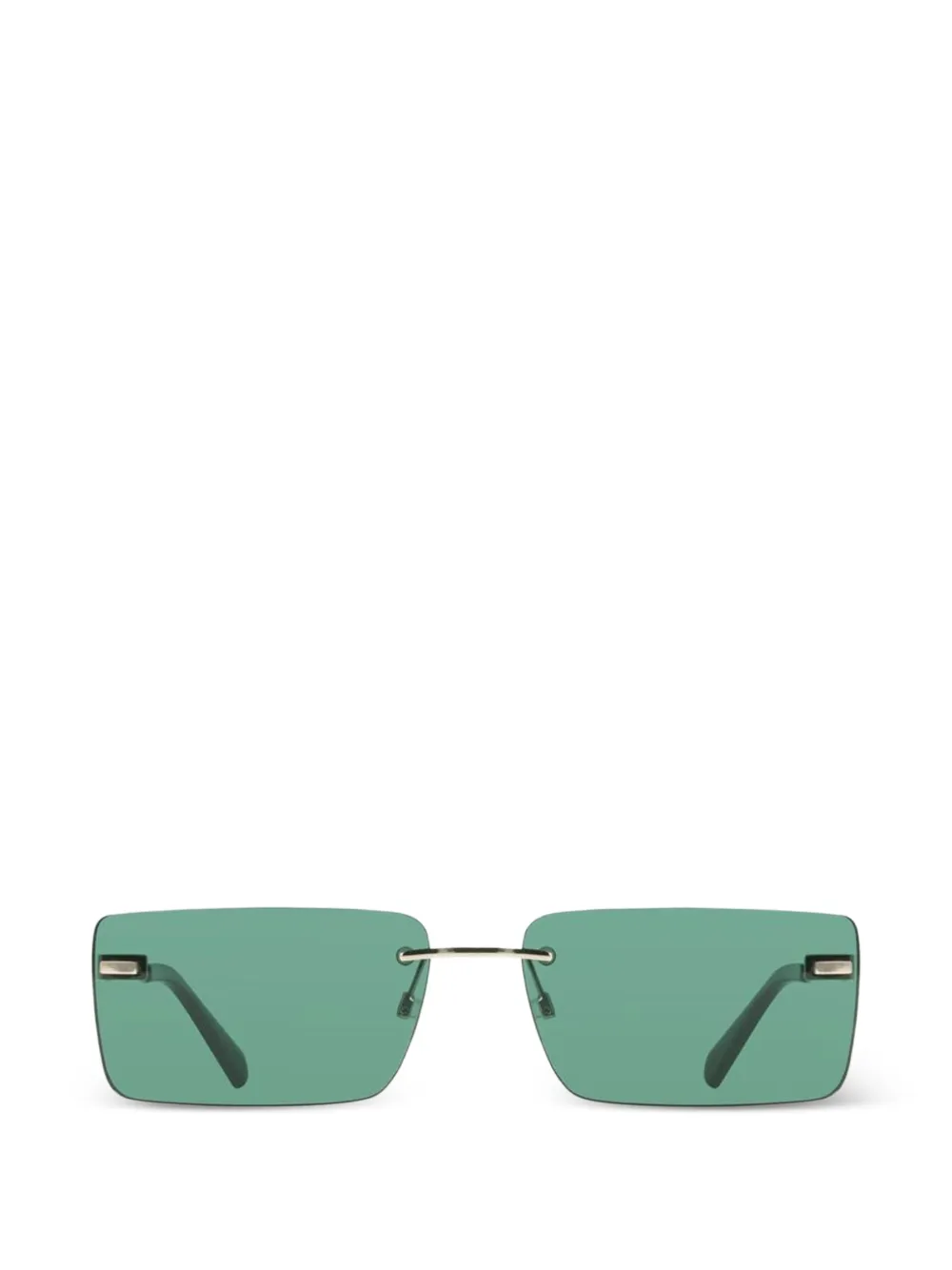 Calvin Klein rimless rectangle-frame sunglasses - Gold