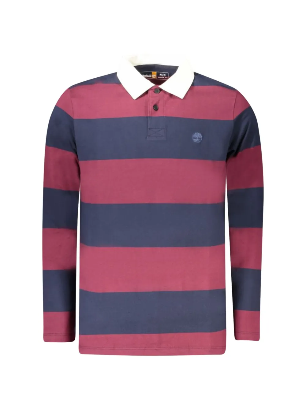 Timberland striped long-sleeved polo shirt - Rosso