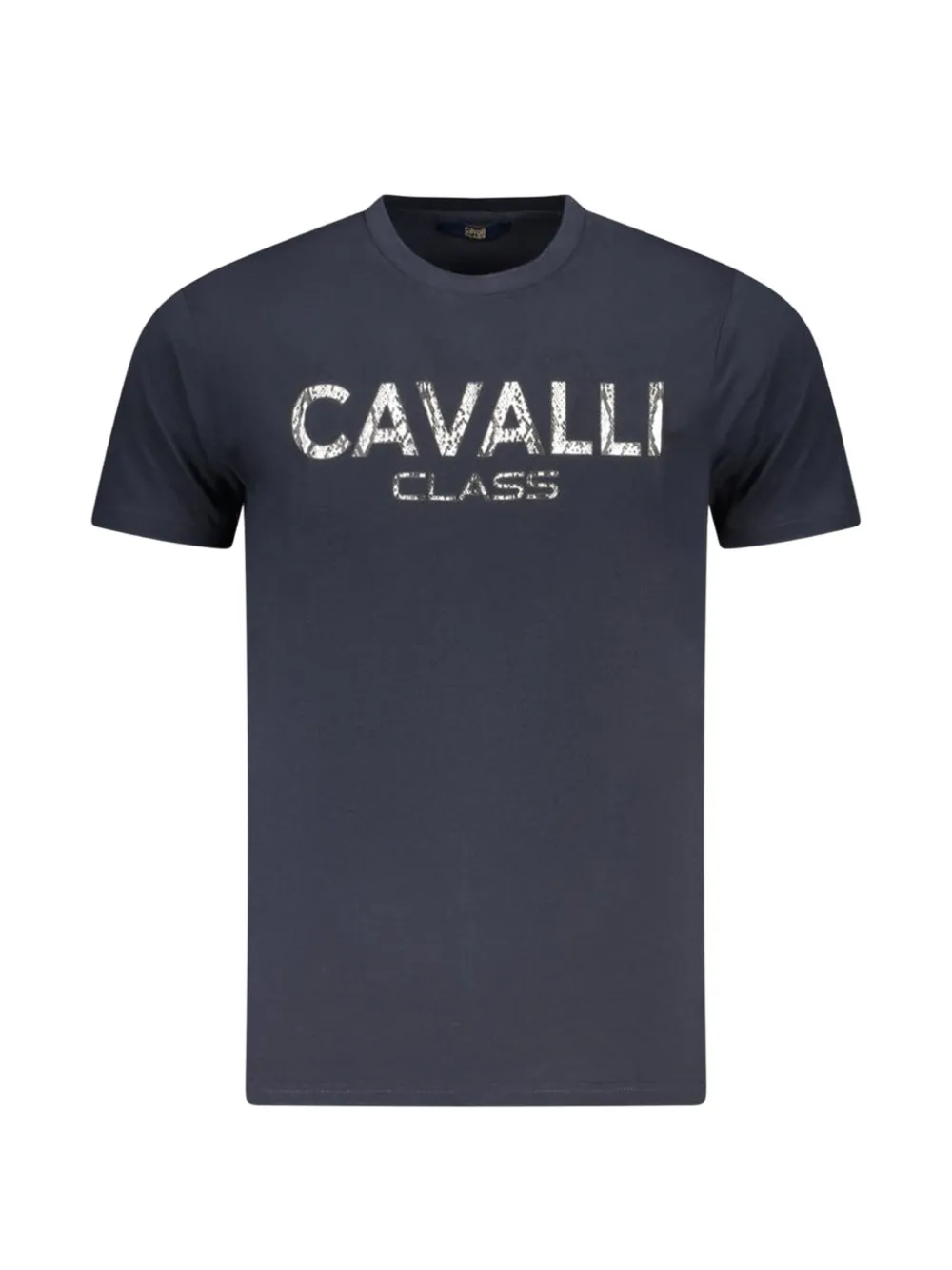 Cavalli Class logo-print crew-neck T-shirt - Blu