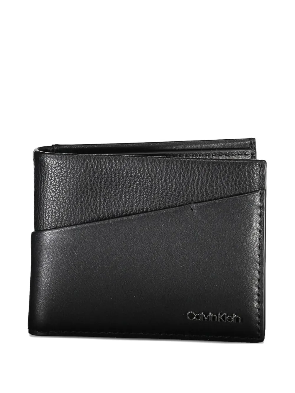 Calvin Klein grained-leather bifold wallet - Nero