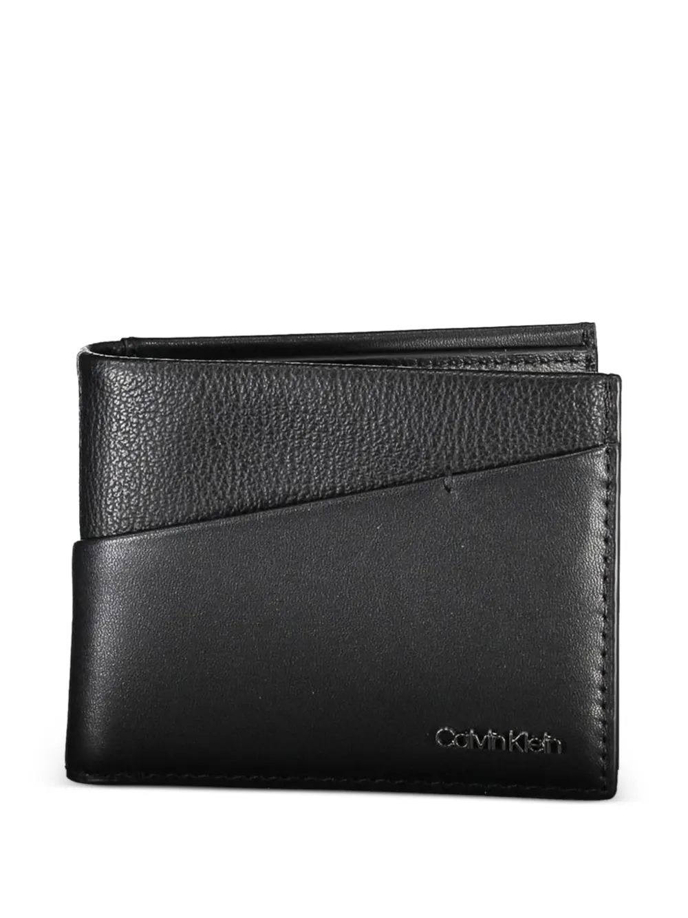 Calvin Klein grained-leather bifold wallet - Nero