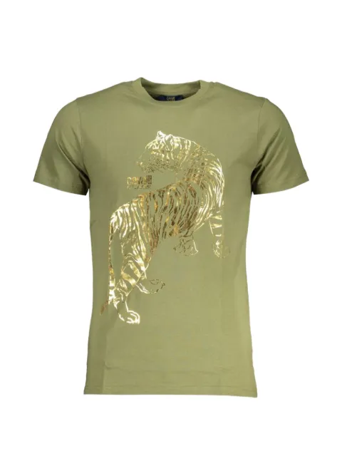 Cavalli Class tiger-print cotton t-shirt