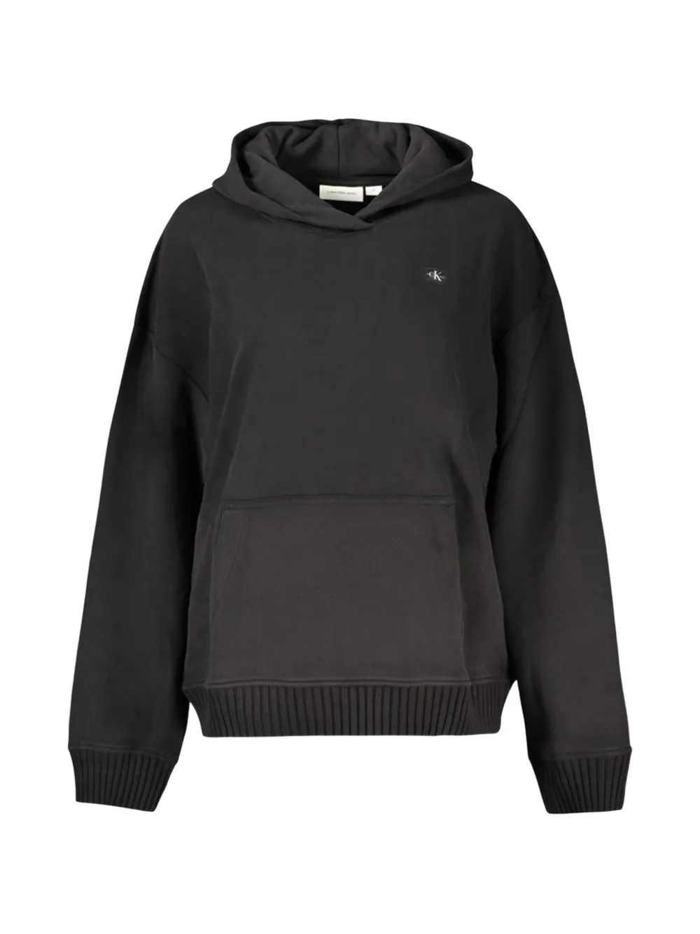 Calvin Klein Logo-patch Oversized Hoodie in Black