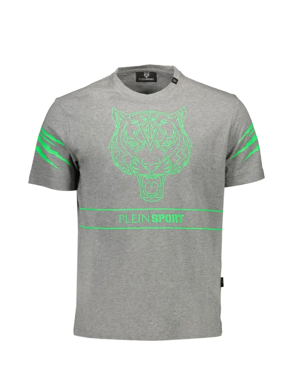 Plein Sport tiger-print T-shirt - Grigio