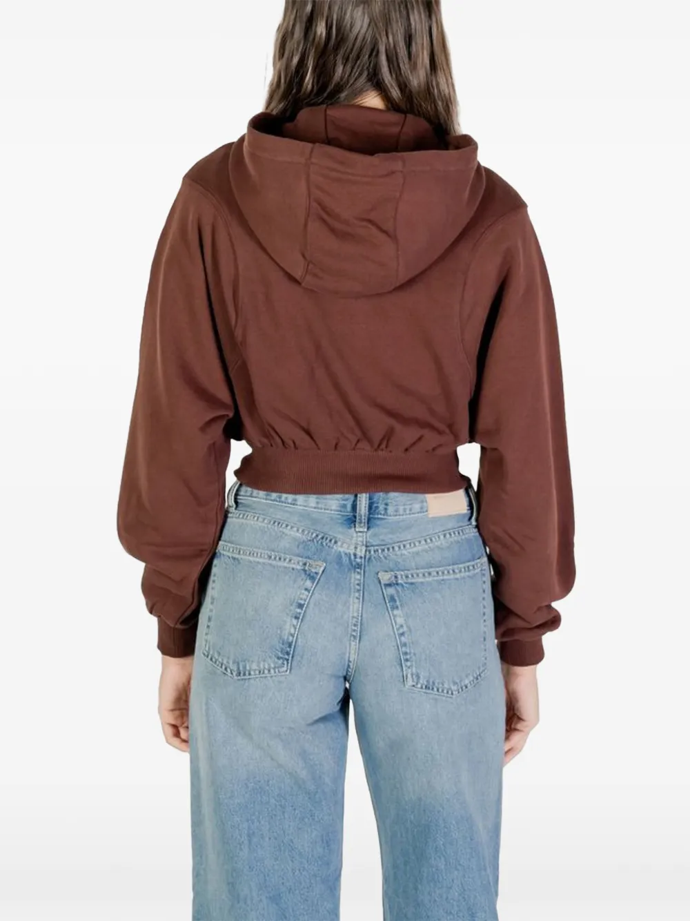 Tommy Jeans Hoodie met rits Bruin