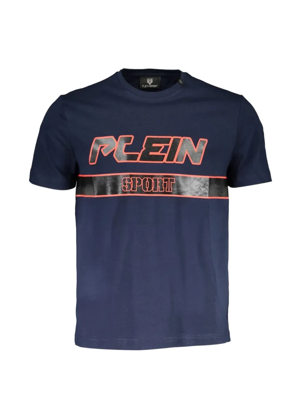 Plein Sport logo-print cotton T-shirt - Blu
