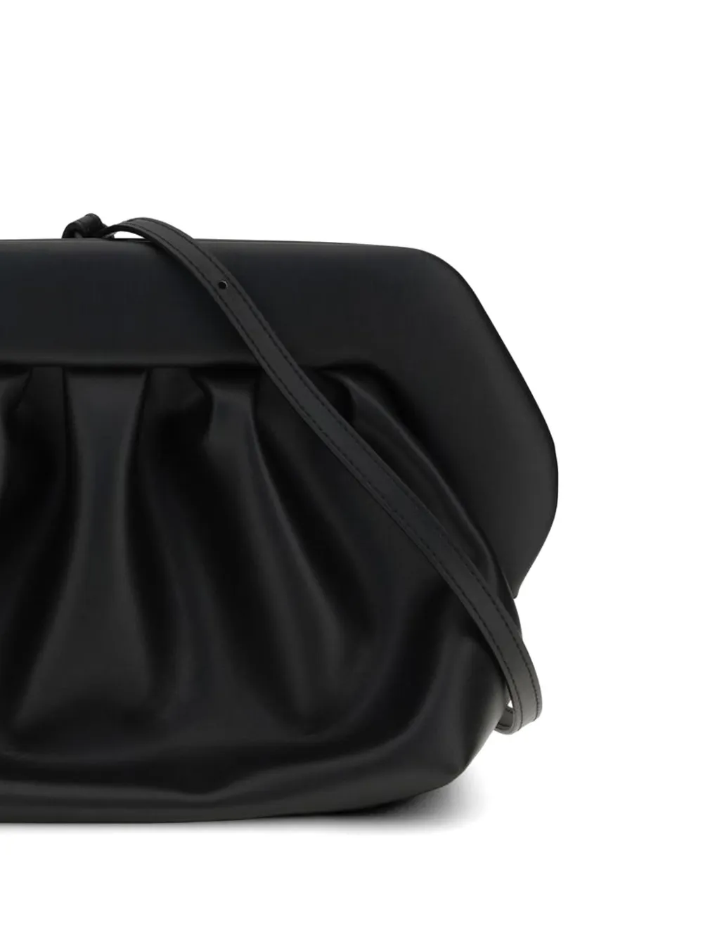 Themoirè Gesmockte clutch Zwart