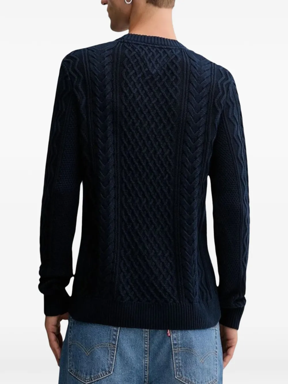 Tommy Jeans Kabelgebreide trui Blauw