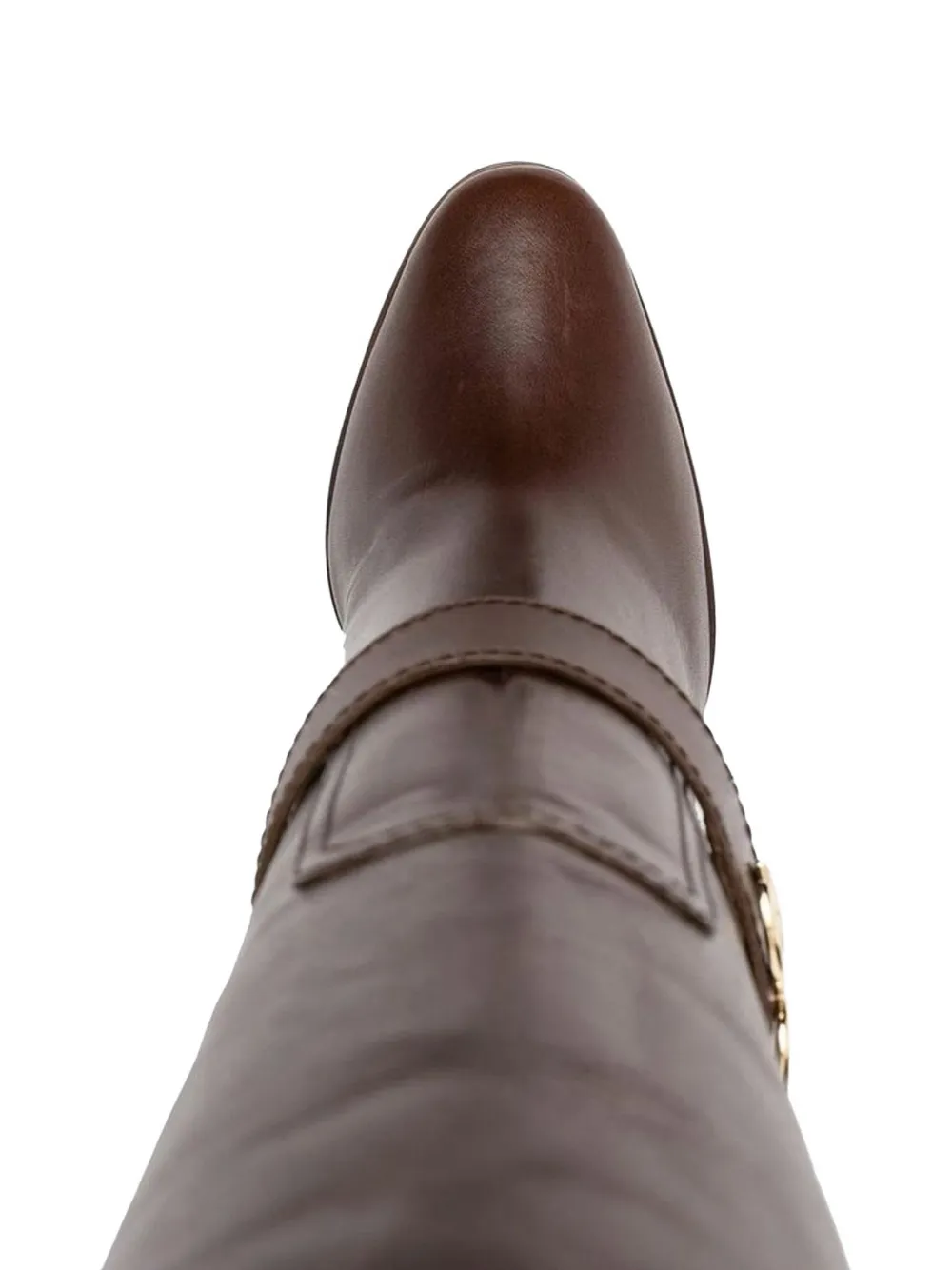 Dolce & Gabbana DG logo-plaque buckled ankle boots Bruin