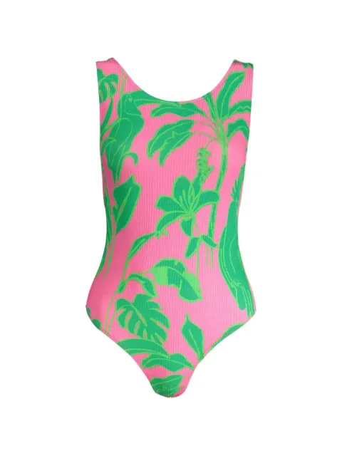 Desigual tropical-print ribbed bodysuit