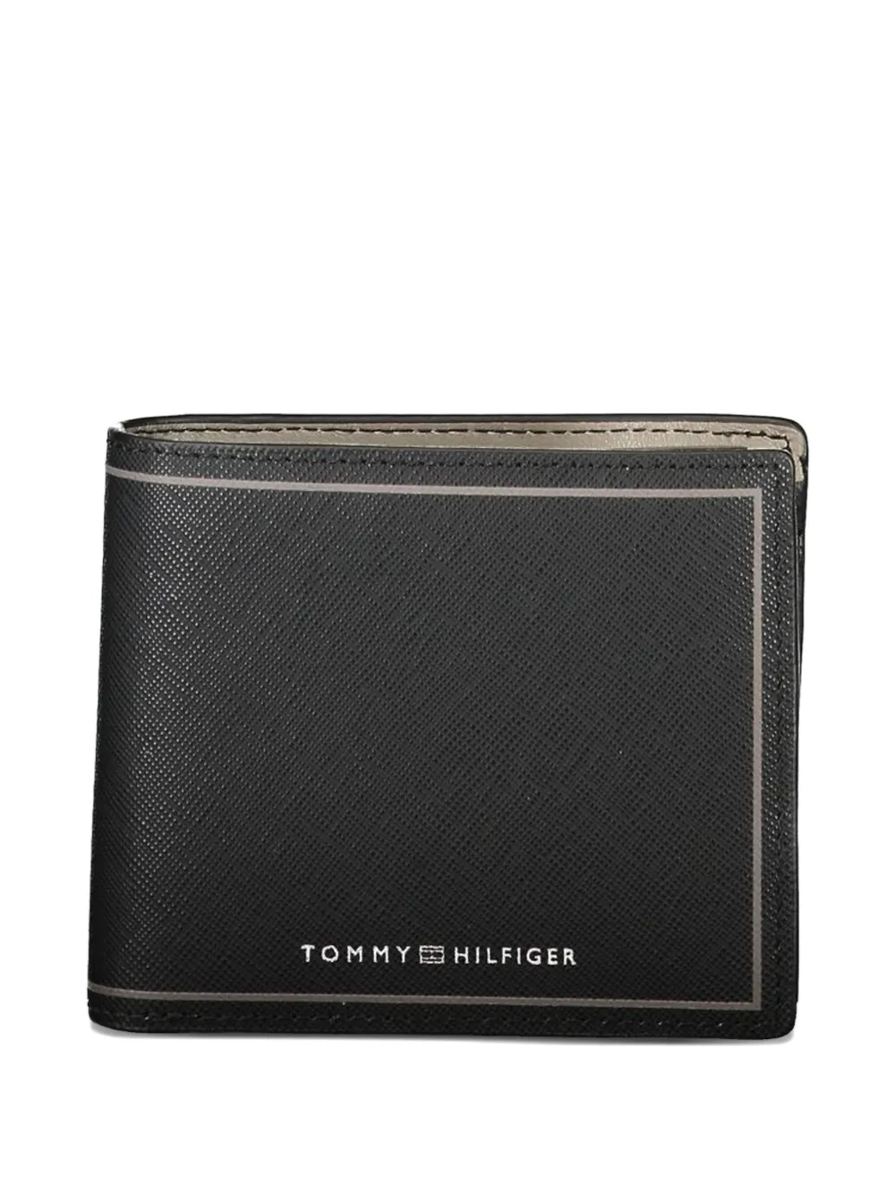 Tommy Hilfiger saffiano-leather bifold wallet - Nero