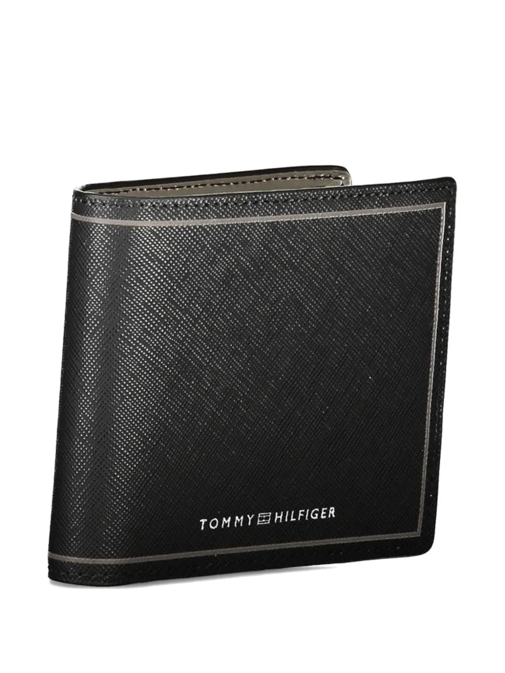 Tommy Hilfiger Saffiano leren portemonnee Zwart