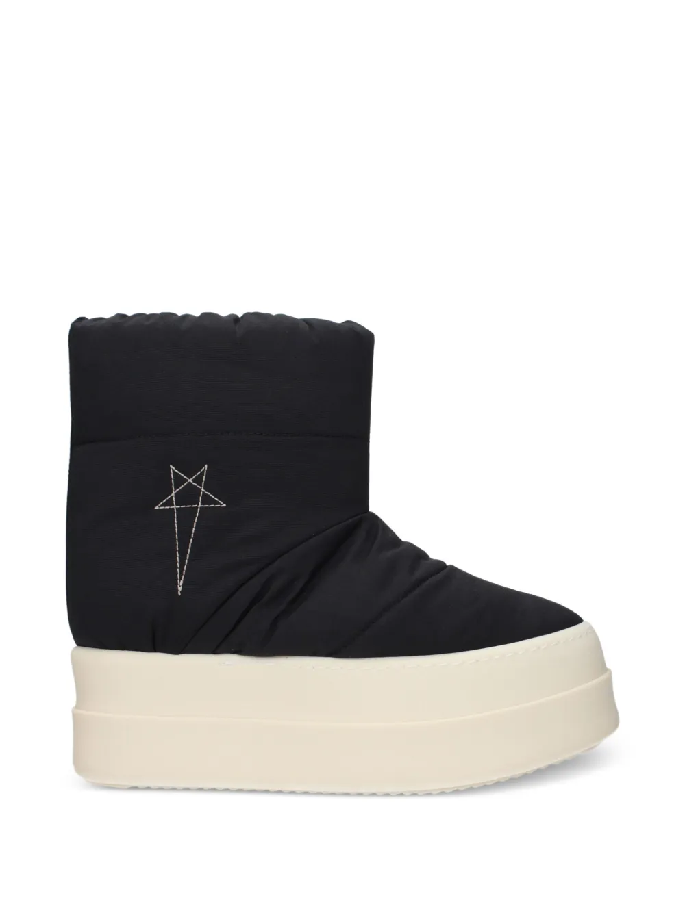Rick Owens Bozo Tractor padded boots Zwart