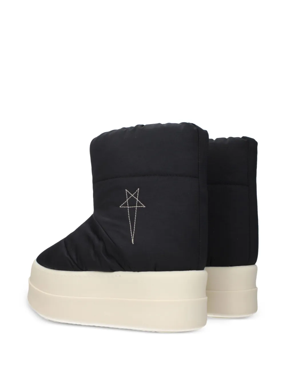 Rick Owens Bozo Tractor padded boots Zwart
