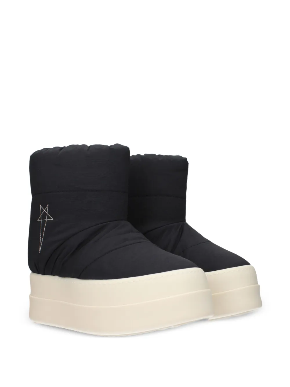 Rick Owens Bozo Tractor padded boots Zwart