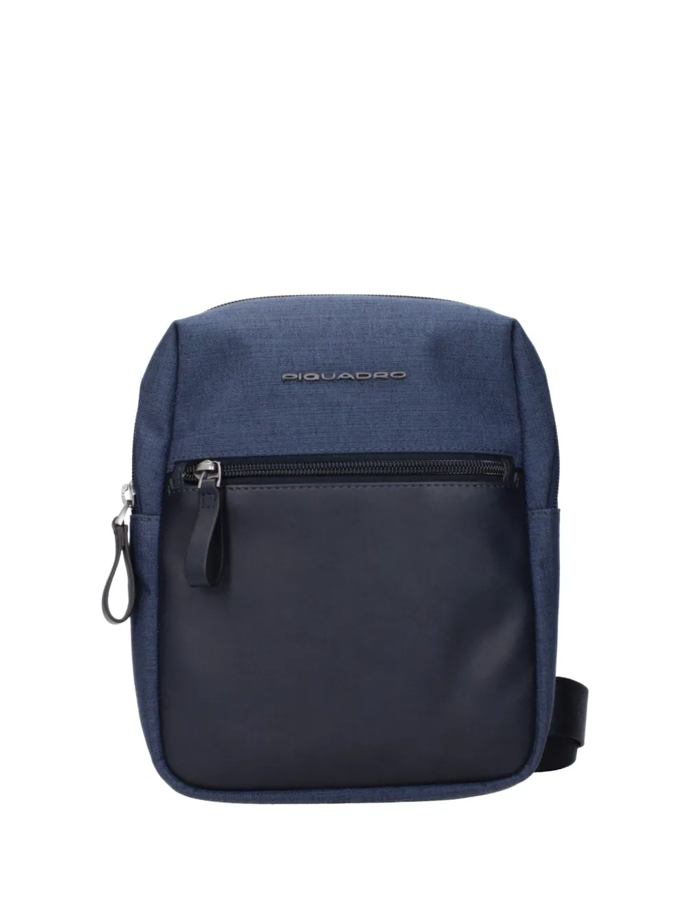 PIQUADRO panelled marl messenger bag - Blau
