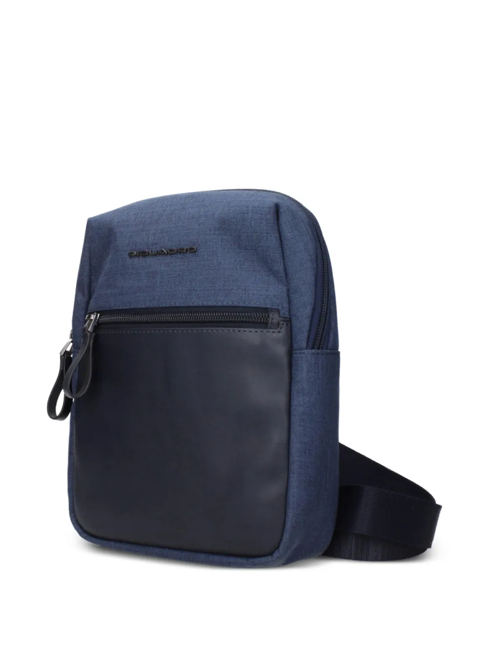 PIQUADRO Messengertas met vlakken Blauw
