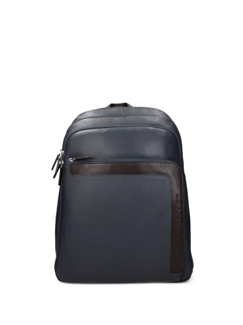 PIQUADRO pebbled leather backpack