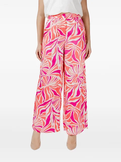 ONLY floral-print trousers