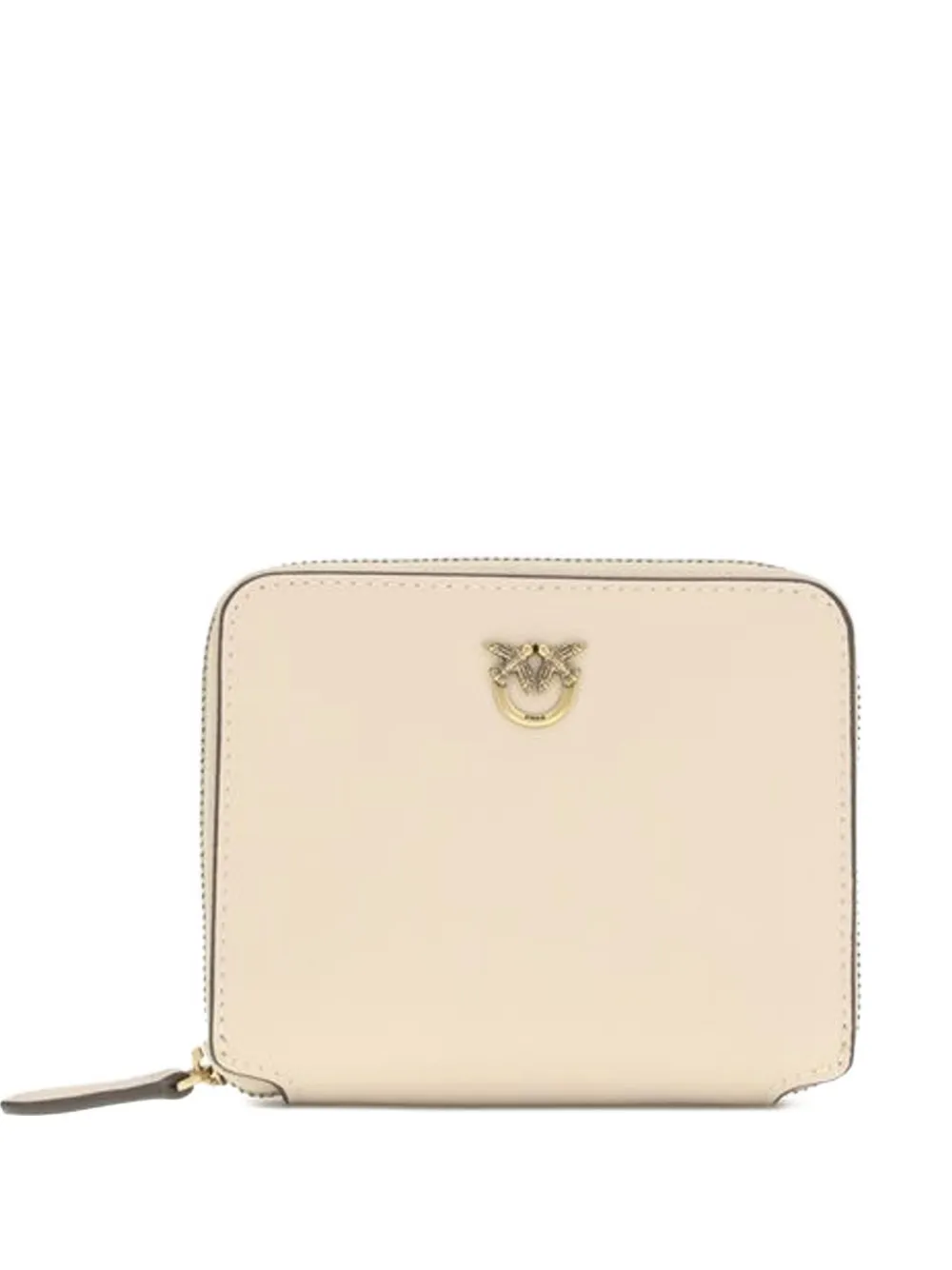 PINKO Love Birds leather wallet - Toni neutri