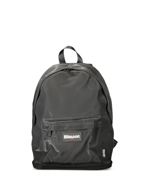 Blauer logo-patch zip-pocket backpack