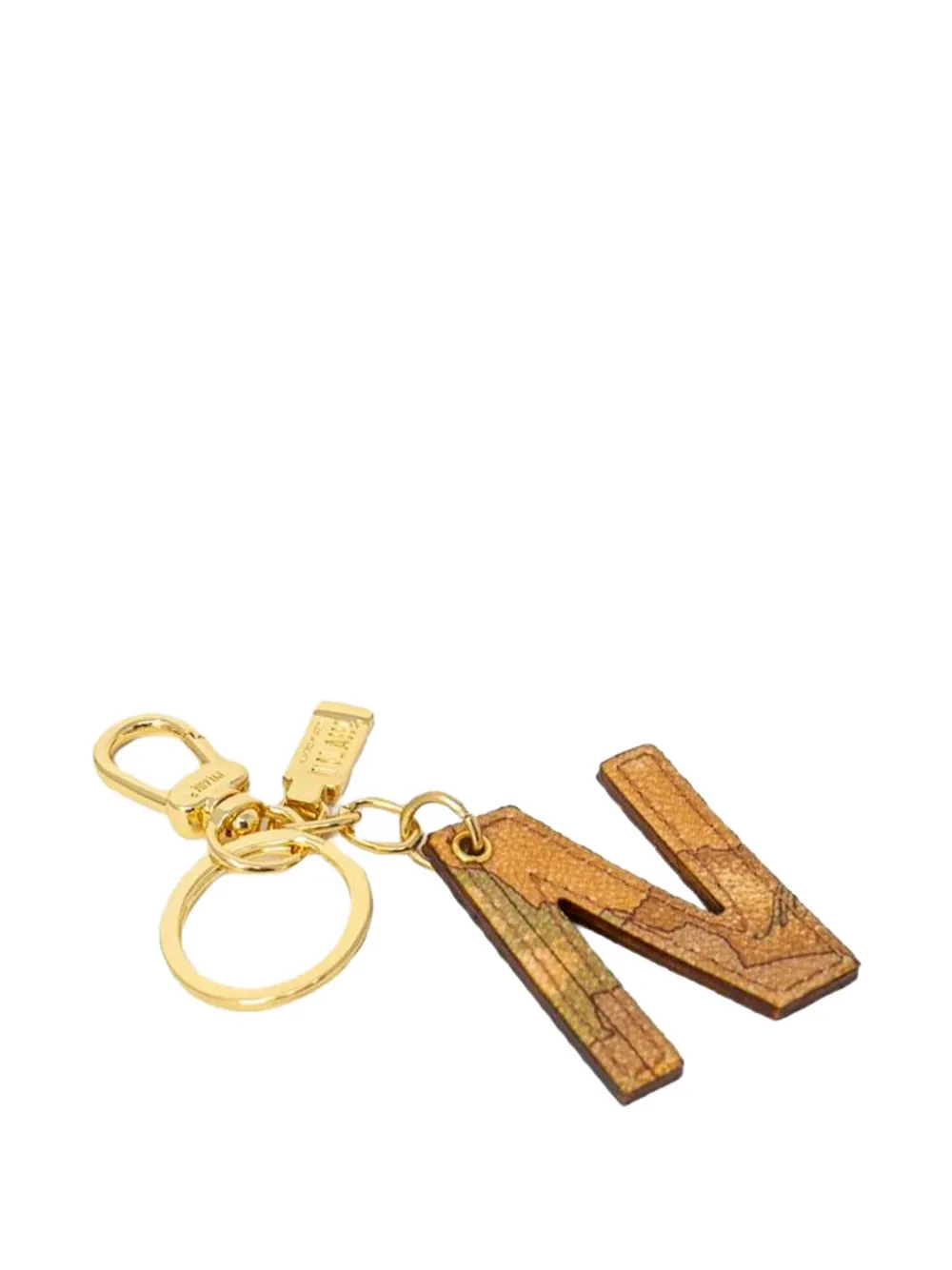 ALVIERO MARTINI 1° CLASSE map-print letter keychain - Toni neutri