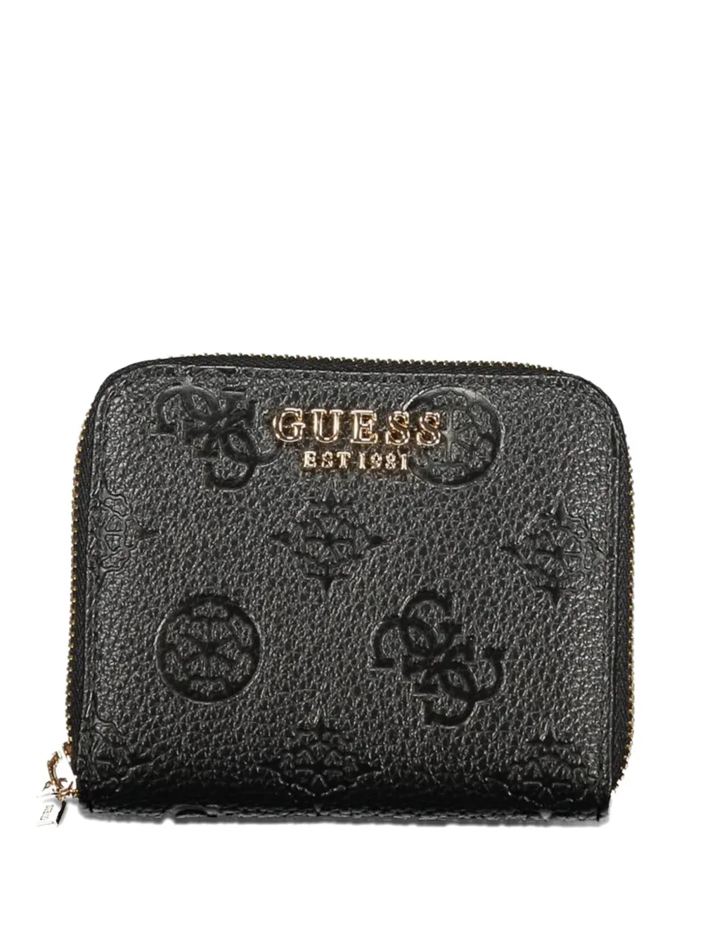 GUESS USA debossed logo-pattern wallet - Nero