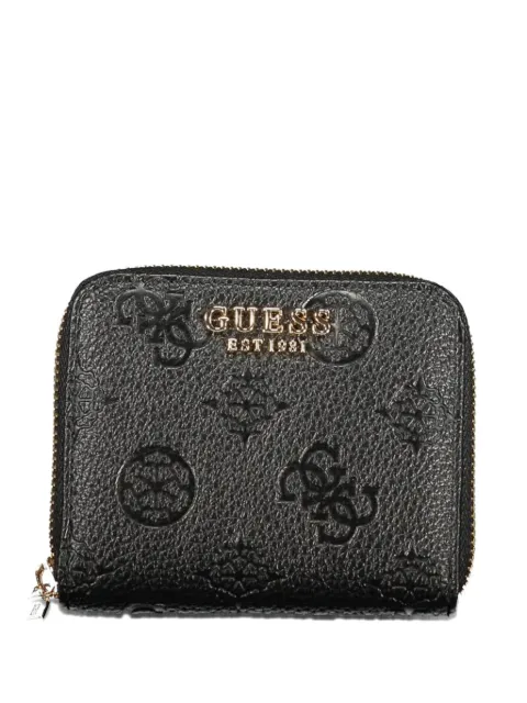 GUESS USA debossed logo-pattern wallet