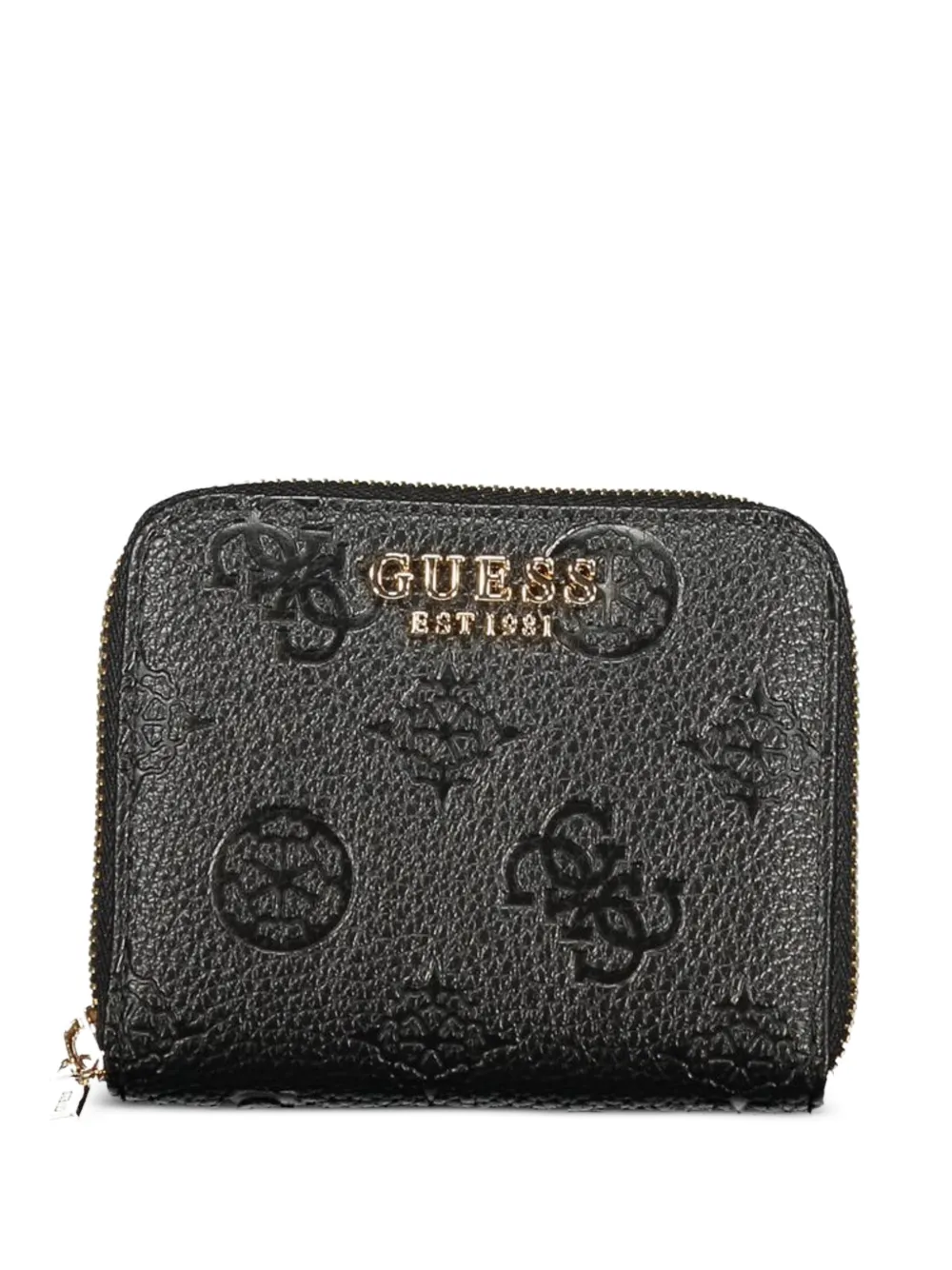GUESS USA debossed logo-pattern wallet - Nero